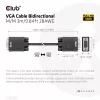 VGA kábel, obojsmerný, M/M, 3 m, 28AWG, CLUB3D CAC-1703