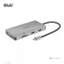 CLUB3D USB Gen1 Type-C 9-in-1 hub s HDMI, VGA, 2x USB Gen1 Type-A, RJ45, SD/Micro SD čítačka kariet a USB Gen1 Type-C konektor samica