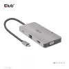 CLUB3D USB Gen1 Type-C 9-in-1 hub s HDMI, VGA, 2x USB Gen1 Type-A, RJ45, SD/Micro SD čítačka kariet a USB Gen1 Type-C konektor samica
