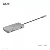 CLUB3D USB Gen1 Type-C 9-in-1 hub s HDMI, VGA, 2x USB Gen1 Type-A, RJ45, SD/Micro SD čítačka kariet a USB Gen1 Type-C konektor samica