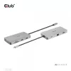 CLUB3D USB Gen1 Type-C 9-in-1 hub s HDMI, VGA, 2x USB Gen1 Type-A, RJ45, SD/Micro SD čítačka kariet a USB Gen1 Type-C konektor samica
