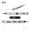 CLUB3D USB Gen1 Type-C 9-in-1 hub s HDMI, VGA, 2x USB Gen1 Type-A, RJ45, SD/Micro SD čítačka kariet a USB Gen1 Type-C konektor samica