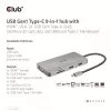 CLUB3D USB Gen1 Type-C 9-in-1 hub s HDMI, VGA, 2x USB Gen1 Type-A, RJ45, SD/Micro SD čítačka kariet a USB Gen1 Type-C konektor samica