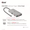 CLUB3D USB Gen1 Type-C 9-in-1 hub s HDMI, VGA, 2x USB Gen1 Type-A, RJ45, SD/Micro SD čítačka kariet a USB Gen1 Type-C konektor samica