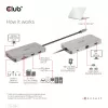 CLUB3D USB Gen1 Type-C 9-in-1 hub s HDMI, VGA, 2x USB Gen1 Type-A, RJ45, SD/Micro SD čítačka kariet a USB Gen1 Type-C konektor samica