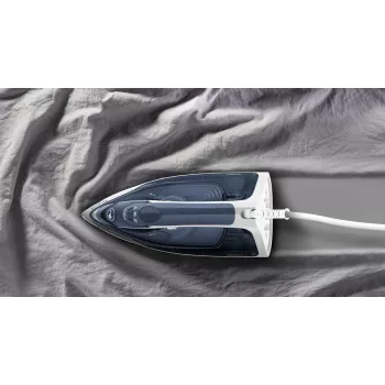 Tefal Express Steam FV2837 suchá a parná žehlička s Cerilium žehliacou plochou 2400 W modrá, sivá, biela
