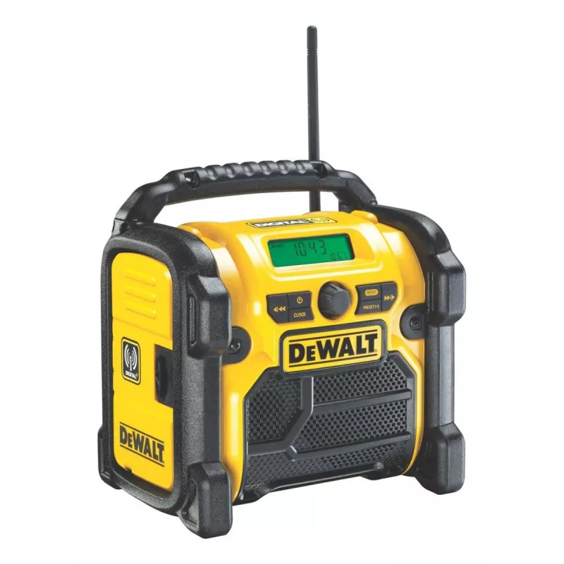 DEWALT bezdrôtové Li-Ion DAB+/FM kompaktné rádio – iba prístroj