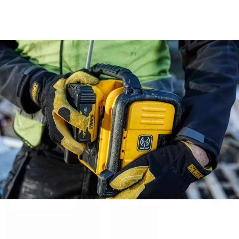 DEWALT bezdrôtové Li-Ion DAB+/FM kompaktné rádio – iba prístroj