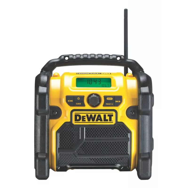 DEWALT bezdrôtové Li-Ion DAB+/FM kompaktné rádio – iba prístroj
