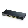 Zyxel GS1900-10HP Managed L2 Gigabit Ethernet (10/100/1000) Power over Ethernet (PoE) čierny
