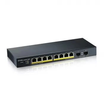 Zyxel GS1900-10HP Managed L2 Gigabit Ethernet (10/100/1000) Power over Ethernet (PoE) čierny