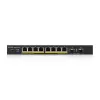 Zyxel GS1900-10HP Managed L2 Gigabit Ethernet (10/100/1000) Power over Ethernet (PoE) čierny