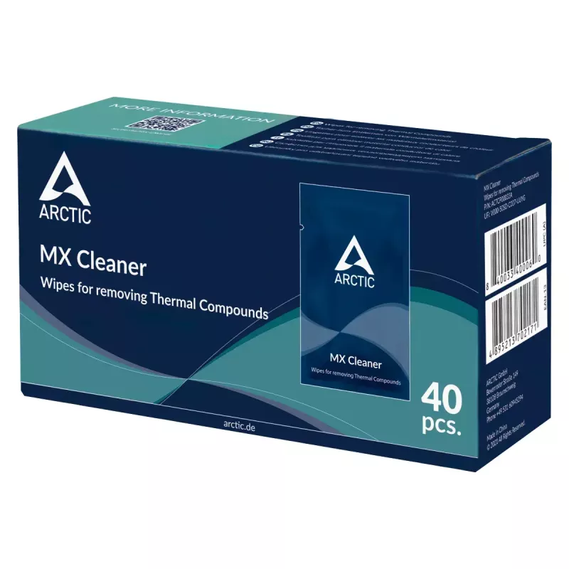 ARCTIC MX Cleaner - utierky na odstránenie tepelnej pasty (40 ks)