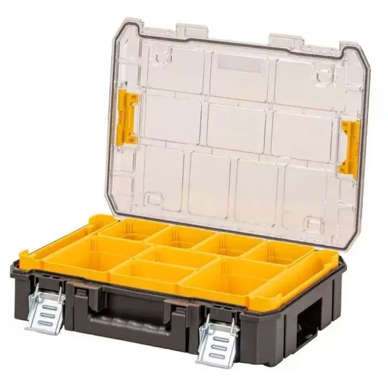 Organizér DeWALT DWST82968-1 TSTAK, vodotesný a odolný voči prachu, 400×332×119 mm, čierny/oranžový