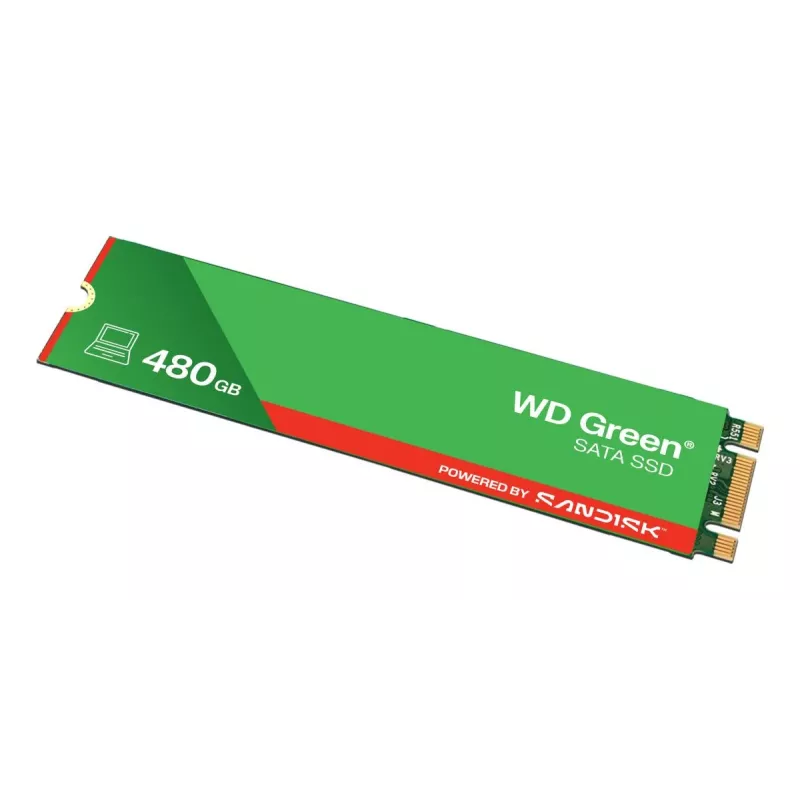 WESTERN DIGITAL SSD - WD Green - 480 GB - SATA 6 Gbit/s - M.2 2280 - MTTF 2,0 mil. hodín