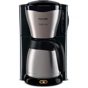 Filtračný kávovar Philips HD7548/20 Café Gaia, 1,2 l, 15 šálok, 1000 W, čierny/kovový