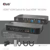 KVM prepínač CLUB3D CSV-1382 Dual HDMI 4K 60Hz USB