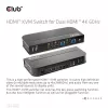 KVM prepínač CLUB3D CSV-1382 Dual HDMI 4K 60Hz USB