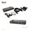CLUB3D DisplayPort/HDMI KVM prepínač pre Dual DisplayPort 4K 60Hz