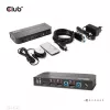 CLUB3D DisplayPort/HDMI KVM prepínač pre Dual DisplayPort 4K 60Hz