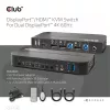 CLUB3D DisplayPort/HDMI KVM prepínač pre Dual DisplayPort 4K 60Hz