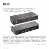 CLUB3D DisplayPort/HDMI KVM prepínač pre Dual DisplayPort 4K 60Hz