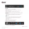 CLUB3D DisplayPort/HDMI KVM prepínač pre Dual DisplayPort 4K 60Hz