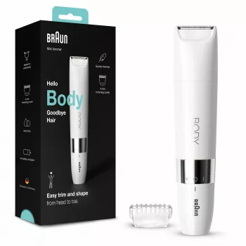 Braun BS1000 telový mini zastrihávač, biela