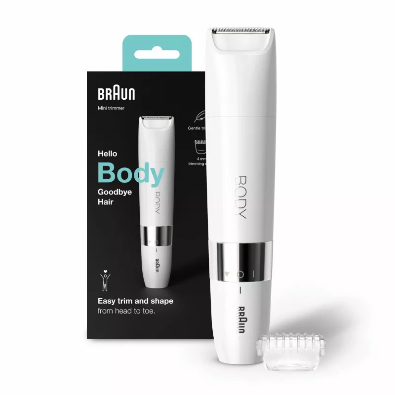 Braun BS1000 telový mini zastrihávač, biela