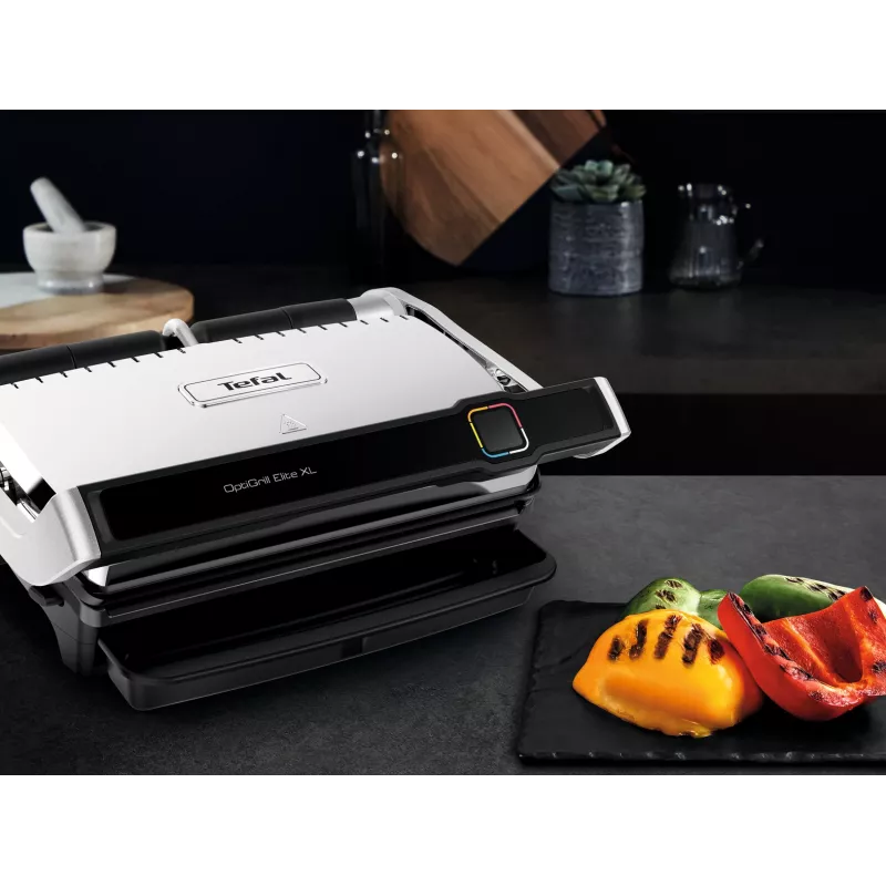 Kontaktný gril Tefal OptiGrill Elite XL GC760D nerezová oceľ 2200W