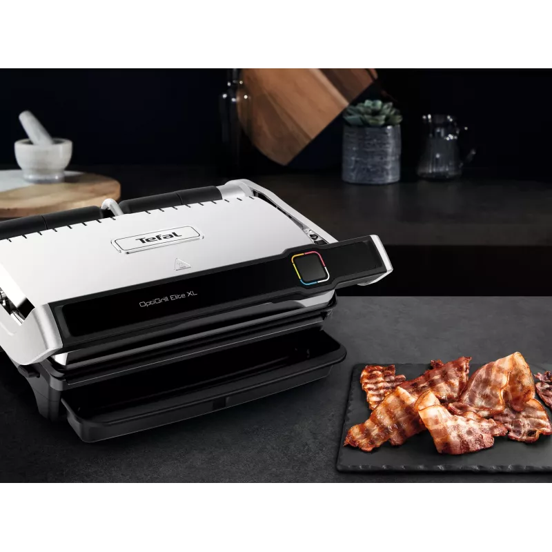 Kontaktný gril Tefal OptiGrill Elite XL GC760D nerezová oceľ 2200W