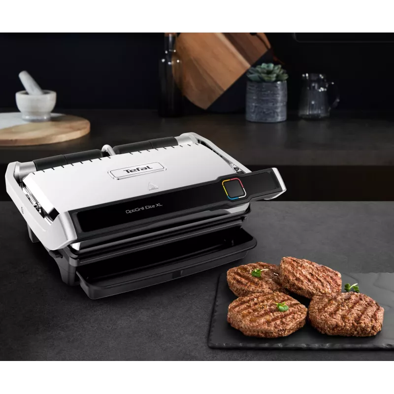 Kontaktný gril Tefal OptiGrill Elite XL GC760D nerezová oceľ 2200W