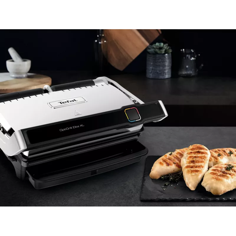 Kontaktný gril Tefal OptiGrill Elite XL GC760D nerezová oceľ 2200W