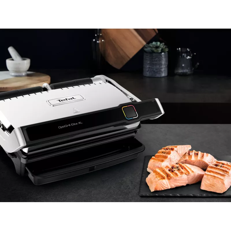 Kontaktný gril Tefal OptiGrill Elite XL GC760D nerezová oceľ 2200W