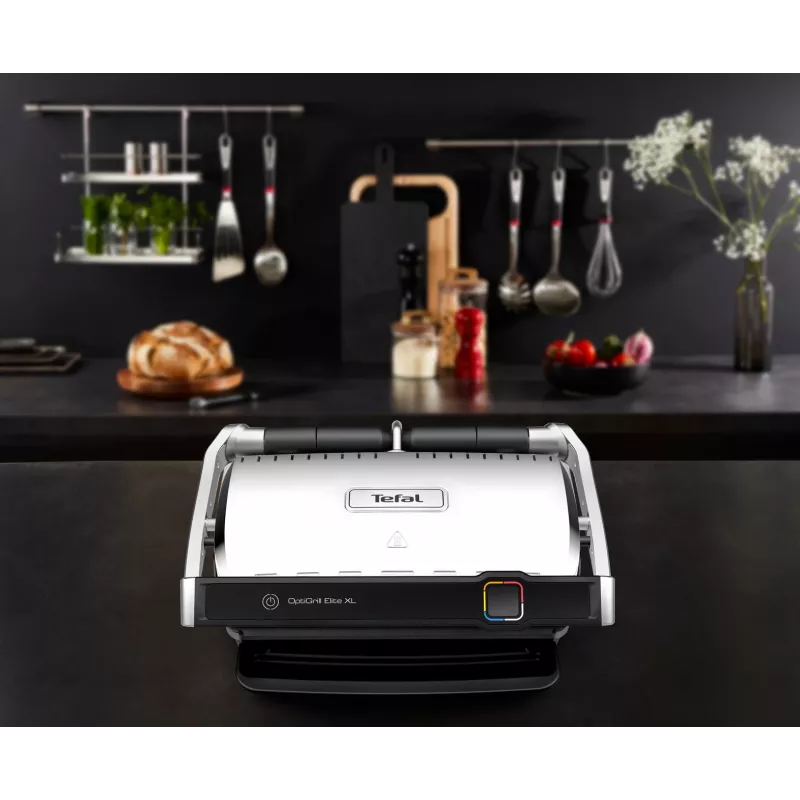 Kontaktný gril Tefal OptiGrill Elite XL GC760D nerezová oceľ 2200W
