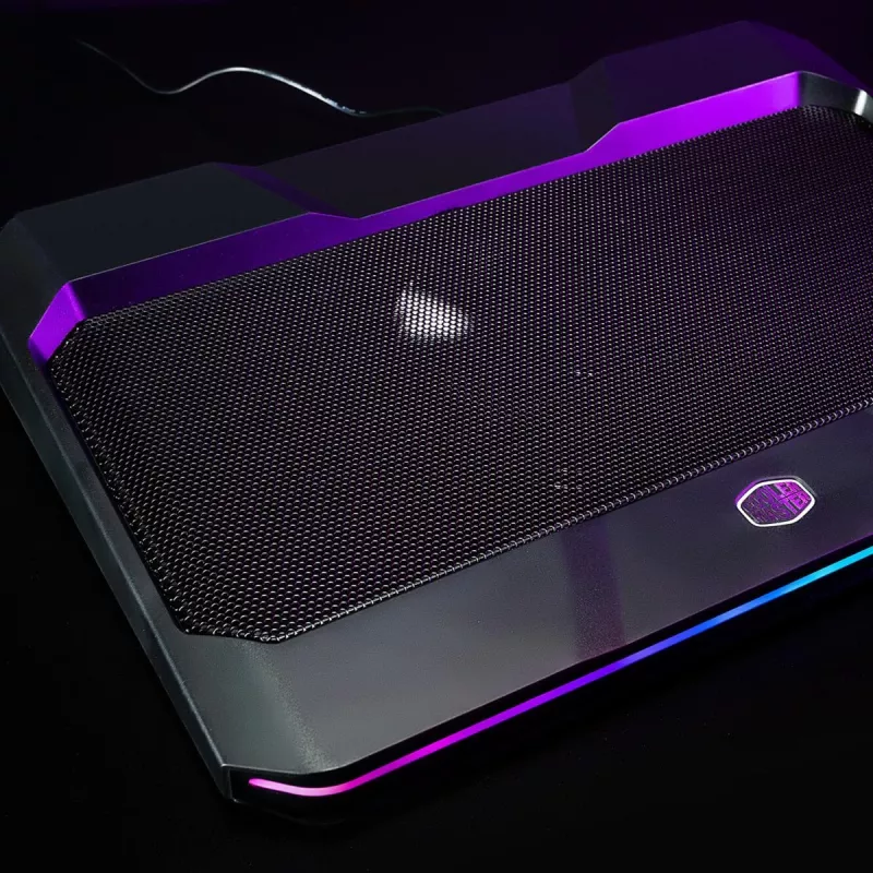 Cooler Master NotePal X150 Spectrum chladiaca podložka pod notebook do 17 palcov, so 4-portovým USB hubom