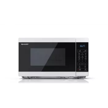 Sharp YC-MG02E-W mikrovlnná rúra modrá, biela stolový spotrebič 20 l 800 W