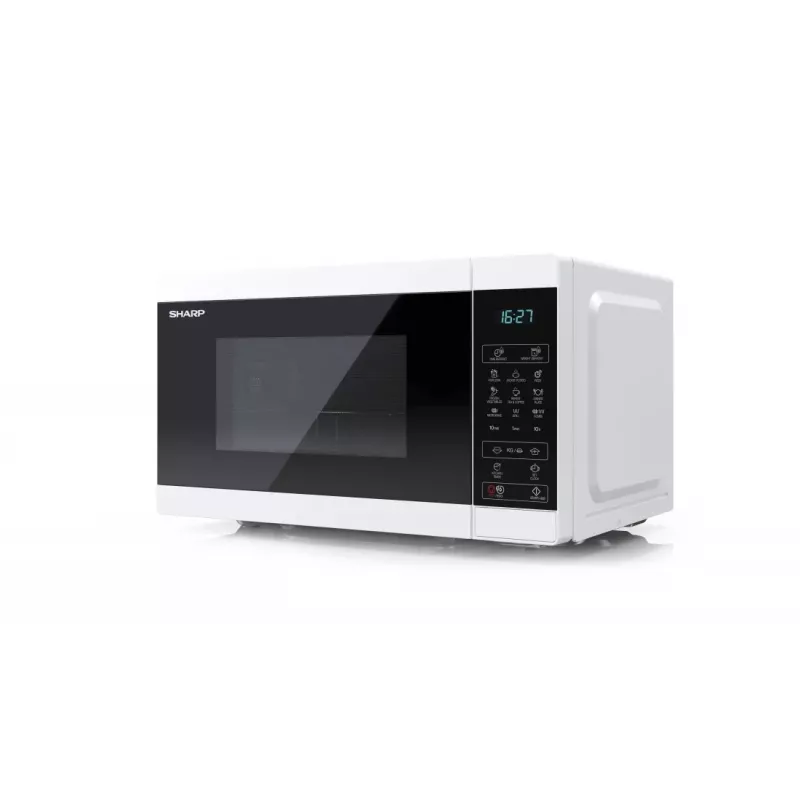 Sharp YC-MG02E-W mikrovlnná rúra modrá, biela stolový spotrebič 20 l 800 W