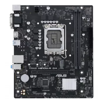 Základná doska ASUS PRIME H610M-R D4 — Intel H610, LGA 1700, Micro ATX, DDR4, 2 DIMM (až do 64 GB), M.2 & SATA III, USB Type-A