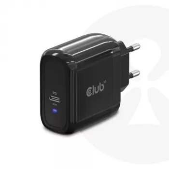 CLUB3D cestovná nabíjačka 65W GAN technológia, jeden port USB Type-C, podpora Power Delivery (PD) 3.0