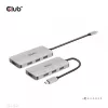 CLUB3D 4-portový USB-A hub pre USB-C – 10 Gbps rýchly prenos
