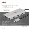CLUB3D 4-portový USB-A hub pre USB-C – 10 Gbps rýchly prenos