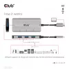 CLUB3D 4-portový USB-A hub pre USB-C – 10 Gbps rýchly prenos