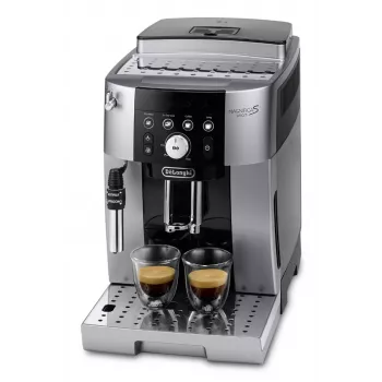 Espresso kávovar De’Longhi Magnifica S Smart ECAM 250.23.SB — 1,8 l nádrž na vodu, 250 g zásobník na zrná, 15 bar, integrovaný mlynček