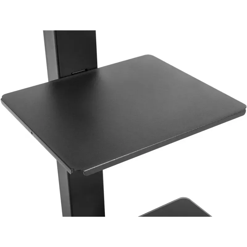 TV skrinka Goobay 58526 čierna oceľ 1 polica 650x400x1458 mm