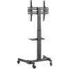 Multimediálny stojan Goobay 59507 čierny oceľ výška 1540 mm
