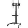 Multimediálny stojan Goobay 59507 čierny oceľ výška 1540 mm