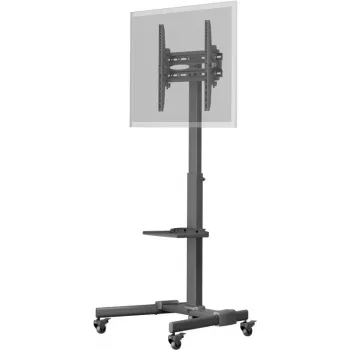 Multimediálny stojan Goobay 59507 čierny oceľ výška 1540 mm