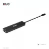 CLUB3D USB Gen1 Type-C, 6-in-1 hub s HDMI 8K30Hz, 2xUSB Type-A, RJ45 a 2xUSB Type-C, dátové a PD nabíjanie 100 Watt