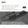 CLUB3D USB Gen1 Type-C, 6-in-1 hub s HDMI 8K30Hz, 2xUSB Type-A, RJ45 a 2xUSB Type-C, dátové a PD nabíjanie 100 Watt